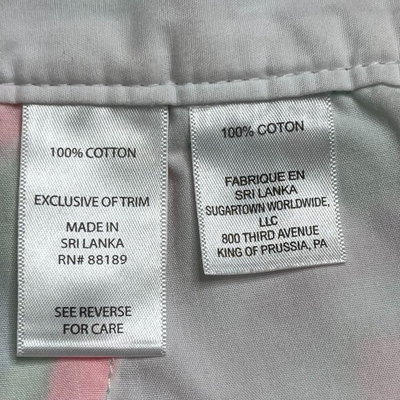 Lilly Pulitzer Women's Pink Blue 100% Cotton The Chipper Floral Short Size 2 - Picture 6 of 8